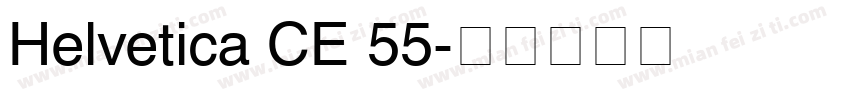 Helvetica CE 55字体转换